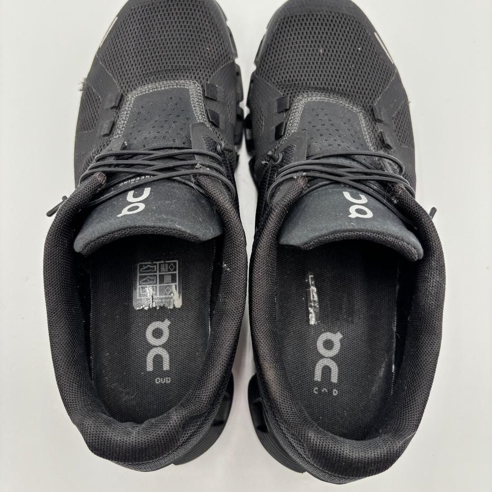 On Cloud Women's Running Shoes Black Mesh Sneakers Size 8 (Swiss Engineering) - Picture 7 of 9